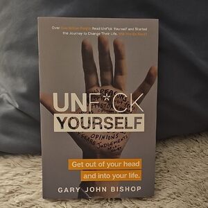 'Unf*ck Yourself' Book - Gray and Orange